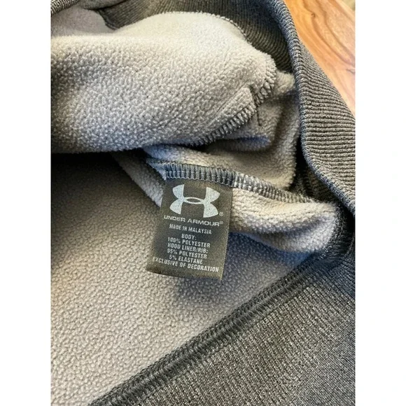 Under Armour Women's Gray Semi Fitted Full Zip Hoodie Sweatshirt SM - Picture 4 of 11